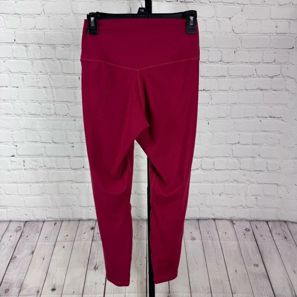 Yunoga Red Workout Yoga Sporty Leggings Size Medium